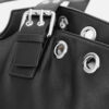 Rivet buckle tote