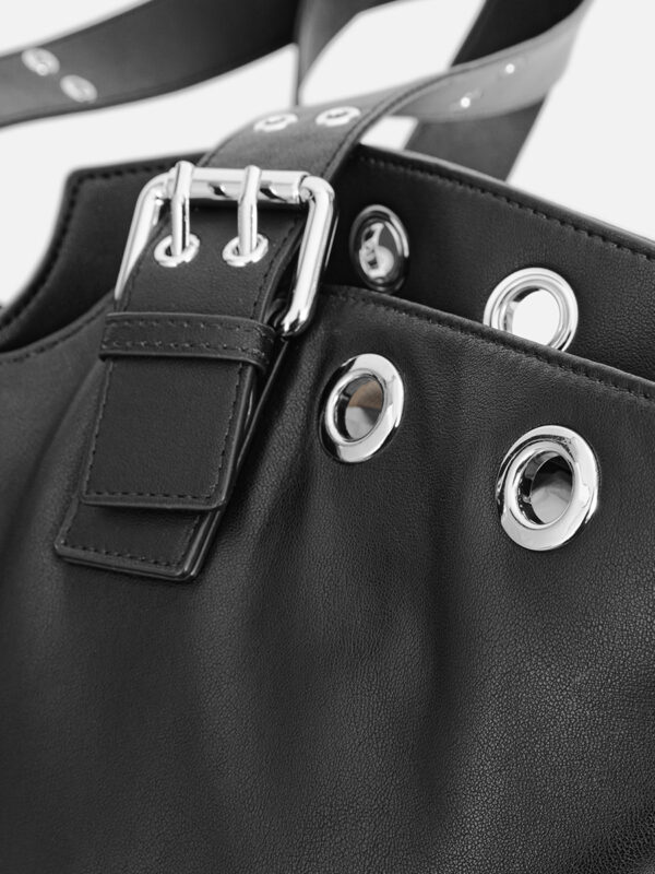 Rivet buckle tote