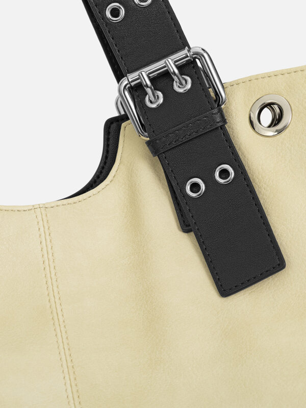 Rivet buckle tote