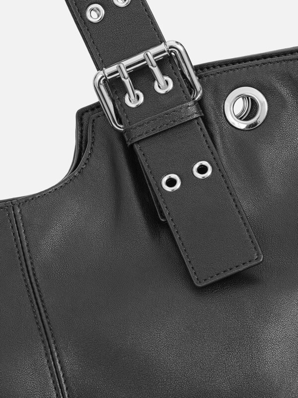 Rivet buckle tote