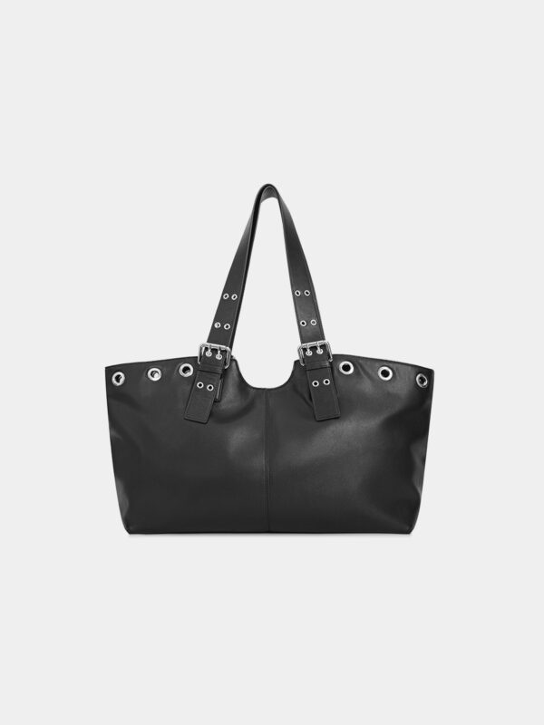 Rivet buckle tote