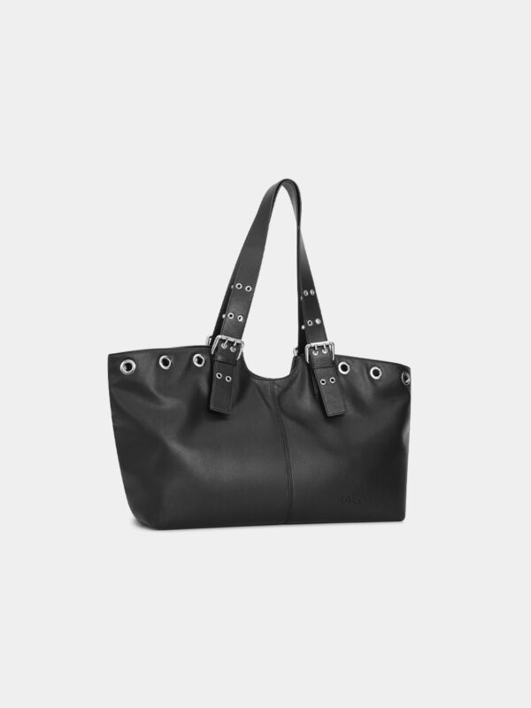 Rivet buckle tote