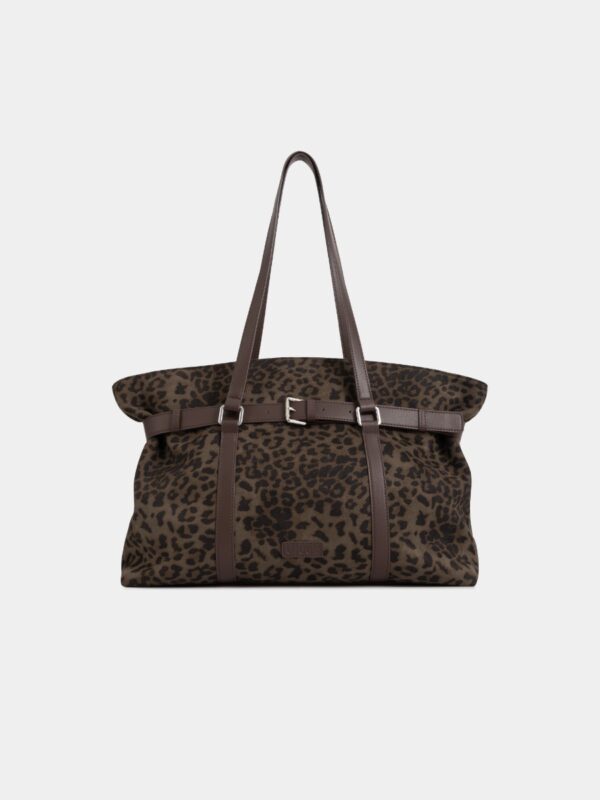 208A0171 Leopard tote