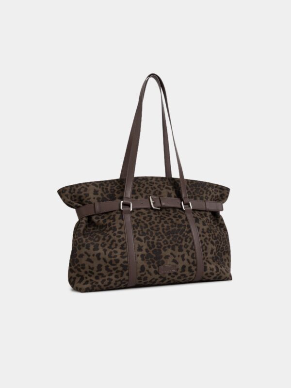 208A0177 Leopard tote