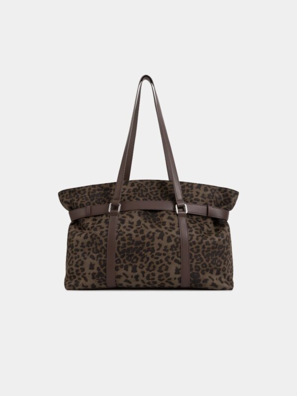 208A0189 Leopard tote